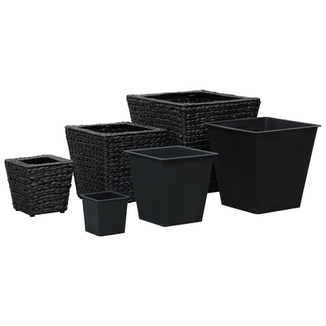 Vidaxl Planters hævet 3 st Waterhyacint sort