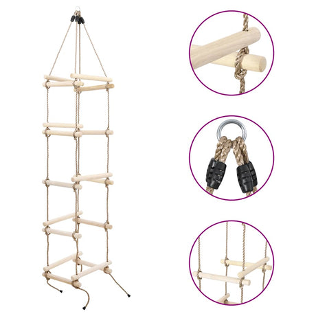 Vidaxl rebstige 200 cm træ