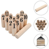 Vidaxl -nummer Kubb Game Set Wood