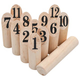 Vidaxl -nummer Kubb Game Set Wood