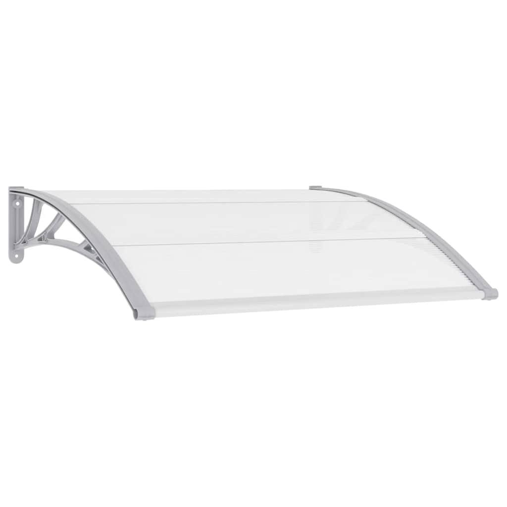 Vidaxl door canopy 120x100 cm PC Gray