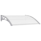 Vidaxl door canopy 120x100 cm PC Gray