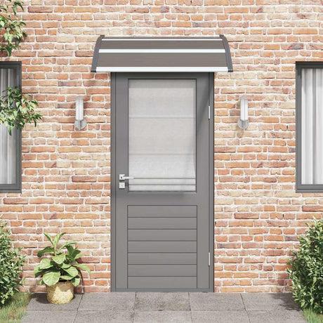 Vidaxl Door Canopy 120x100 cm pc sort sort