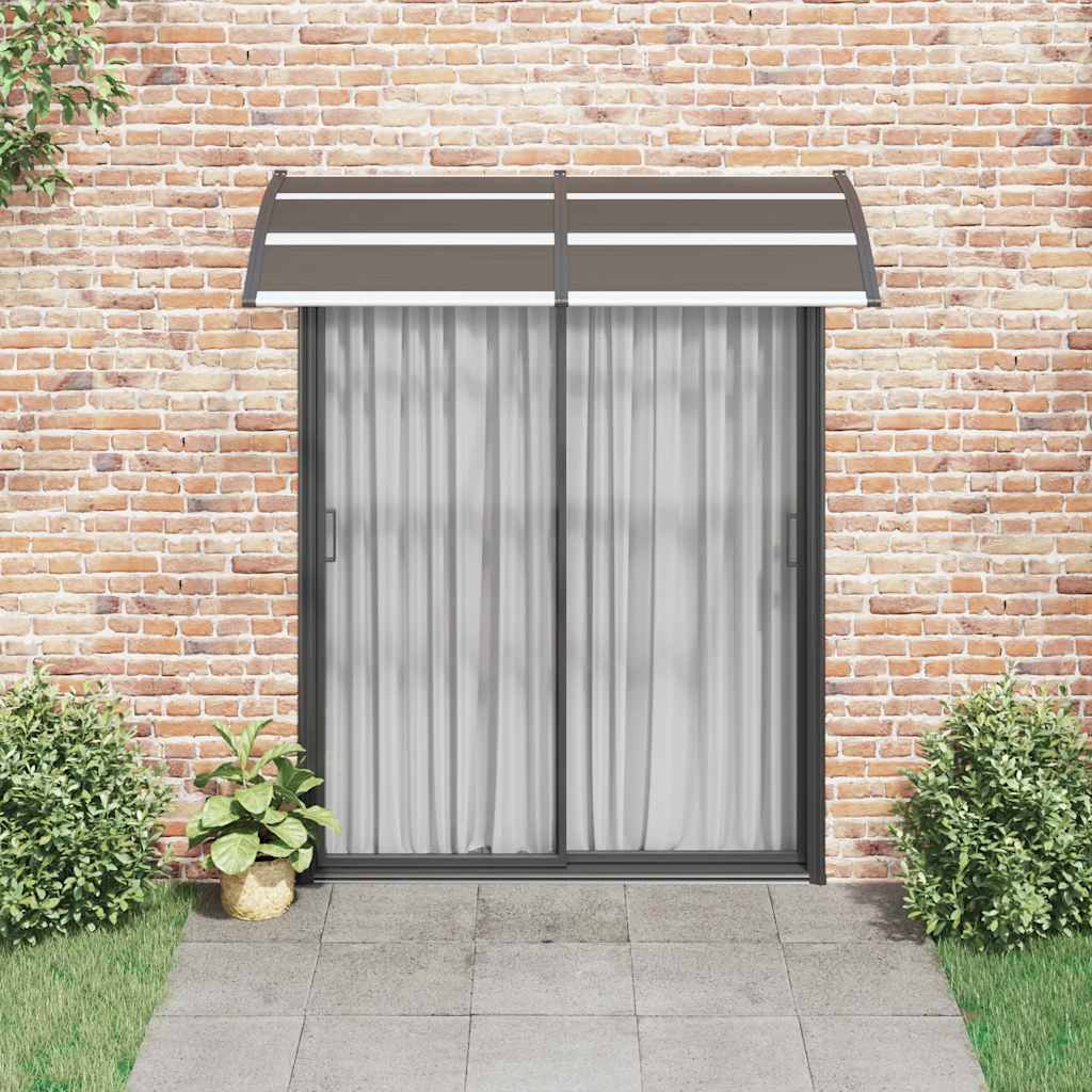 Vidaxl Door Canopy 200x100 cm pc sort sort