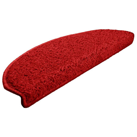 Vidaxx trappemåtter 15 stk 65x21x4 cm rød halvcirkel stor