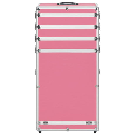 Vidaxl Makeup Trolley Aluminium Pink