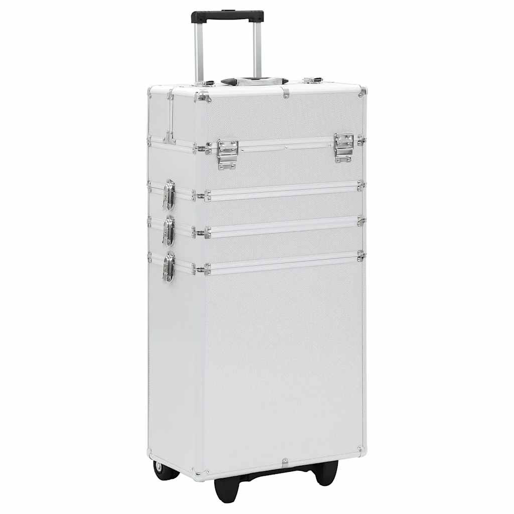 VidaXL make-up trolley aluminium sølvfarvet