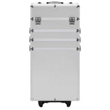 VidaXL make-up trolley aluminium sølvfarvet