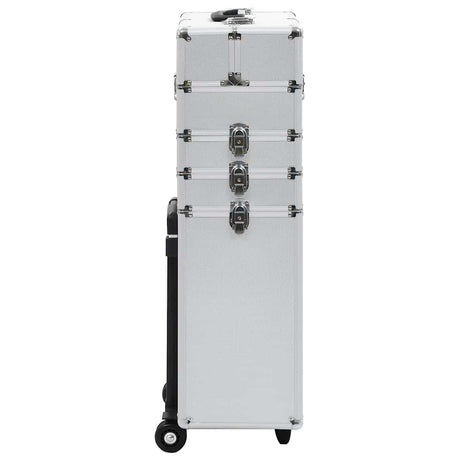 VidaXL make-up trolley aluminium sølvfarvet