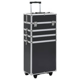 Vidaxl Make-Up Trolley Aluminium Black