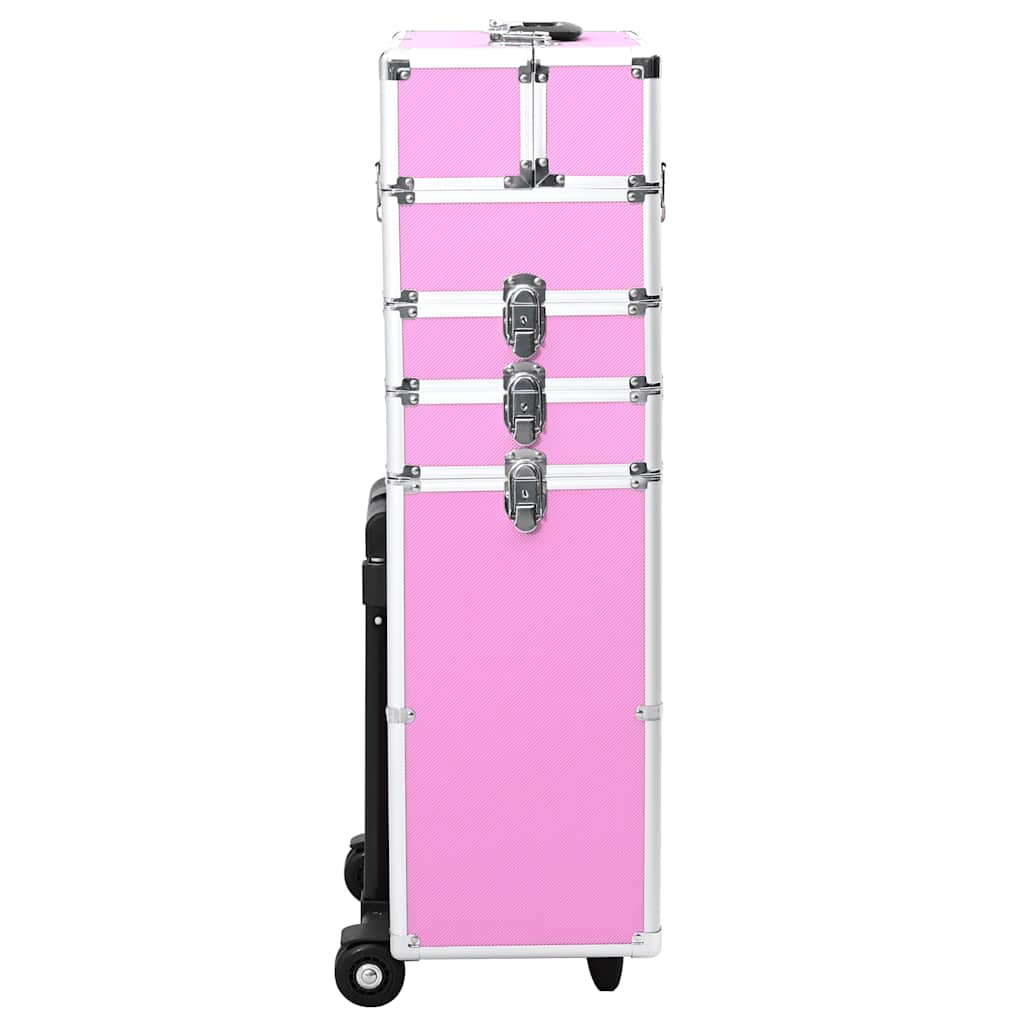 Vidaxl Makeup Trolley Aluminium Pink