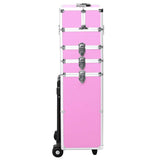 Vidaxl Makeup Trolley Aluminium Pink