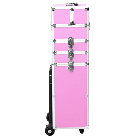 Vidaxl Makeup Trolley Aluminium Pink