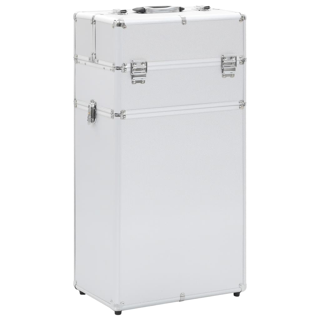 Vidaxl Make-Up Trolley Aluminium Sølvfarvet