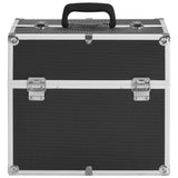Vidaxl Makeup Suitcase 38x23x34 cm aluminium sort