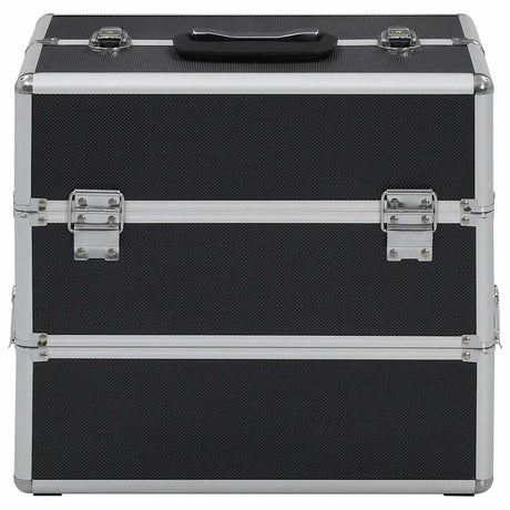 Vidaxl Makeup Suitcase 37x24x35 cm aluminium sort