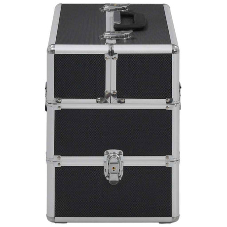 Vidaxl Makeup Suitcase 37x24x35 cm aluminium sort