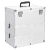 Vidaxl Makeup Suitcase 37x24x40 cm Aluminium Sølvfarvet