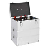 Vidaxl Makeup Suitcase 37x24x40 cm Aluminium Sølvfarvet