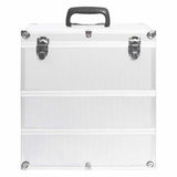 Vidaxl Makeup Suitcase 37x24x40 cm Aluminium Sølvfarvet