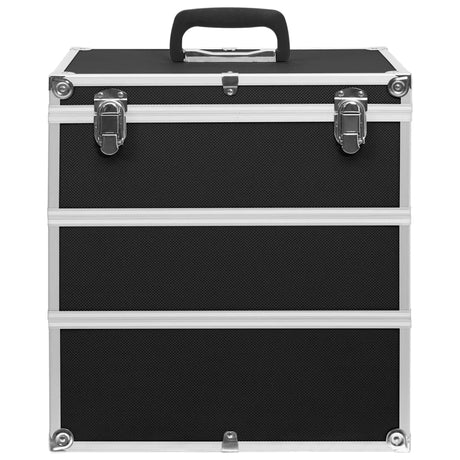 Vidaxl Makeup Suitcase 37x24x40 cm aluminium sort