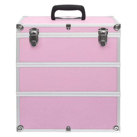 Vidaxl Makeup Suitcase 37x24x40 cm Aluminium Pink