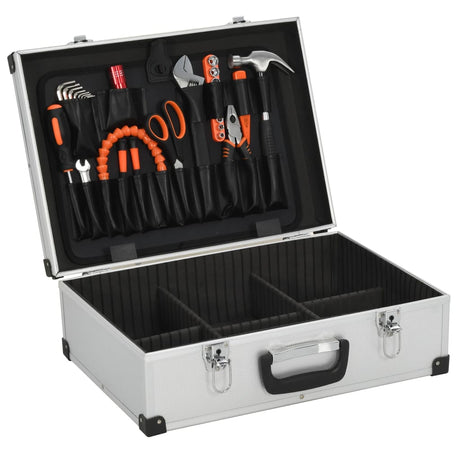 Vidaxl Tool Case 46x33x16 cm aluminium sølvfarvet