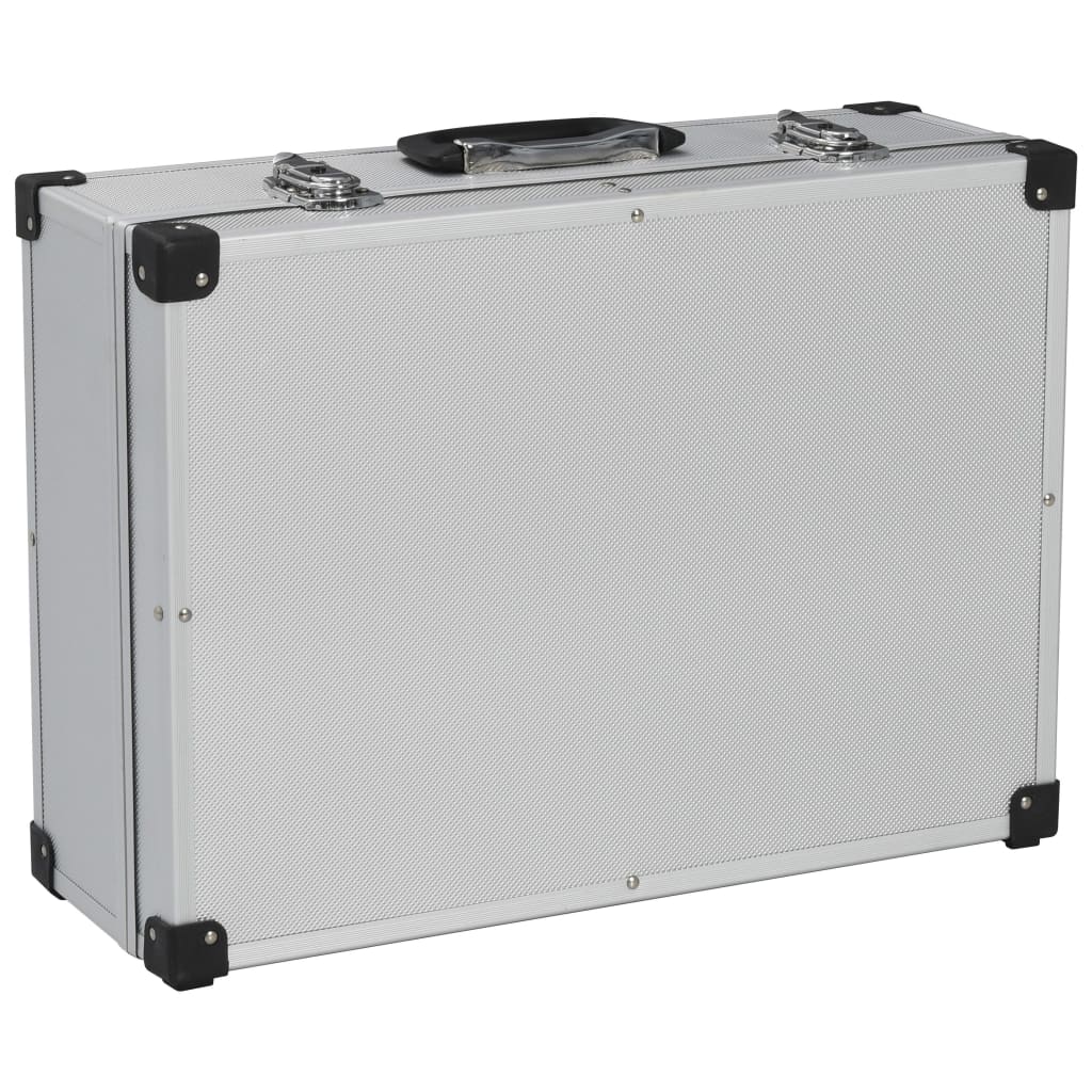 Vidaxl Tool Case 46x33x16 cm aluminium sølvfarvet