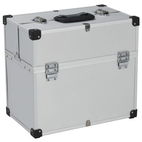 Vidaxl Tool Case 38x22.5x34 cm aluminium sølvfarvet