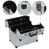 Vidaxl Tool Case 38x22.5x34 cm aluminium sølvfarvet