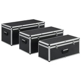 Vidaxx opbevaringskasser 3 stk aluminium sort