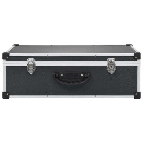 Vidaxl CD -kuffert til 80 cds aluminium ABS Sort