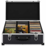 Vidaxl CD kuffert til 60 cds aluminium ABS sort