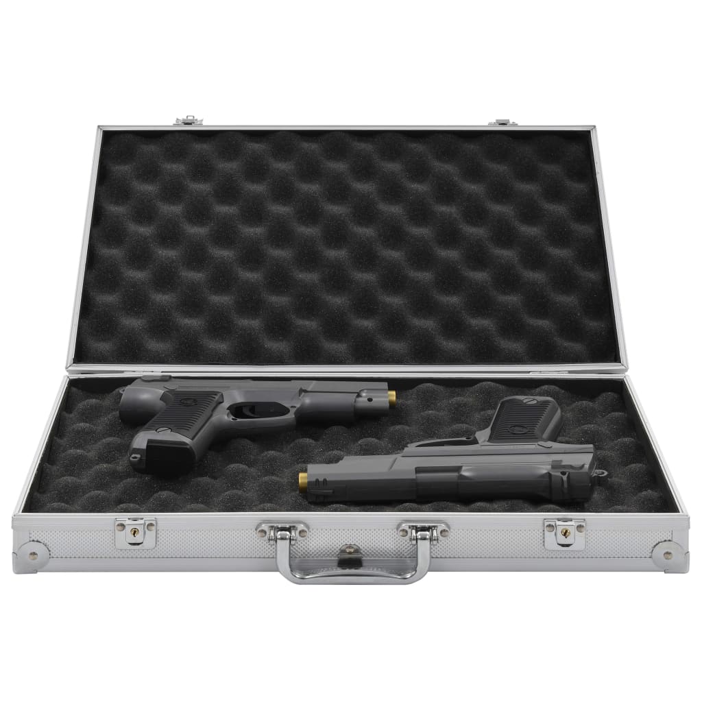 Vidaxx pistolkasse aluminium abs sølvfarvet