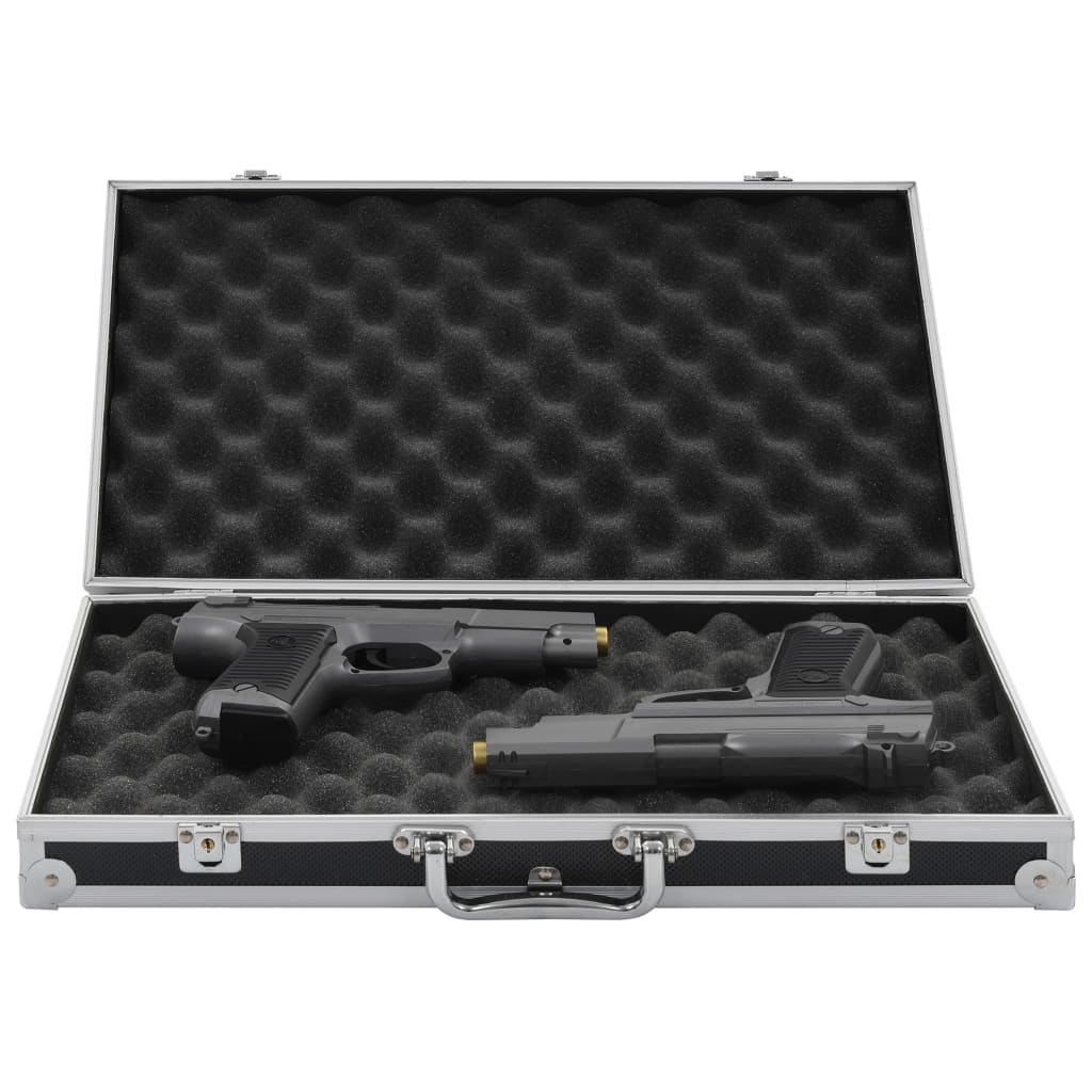 Vidaxl Wapenkoffer Aluminium ABS Sort