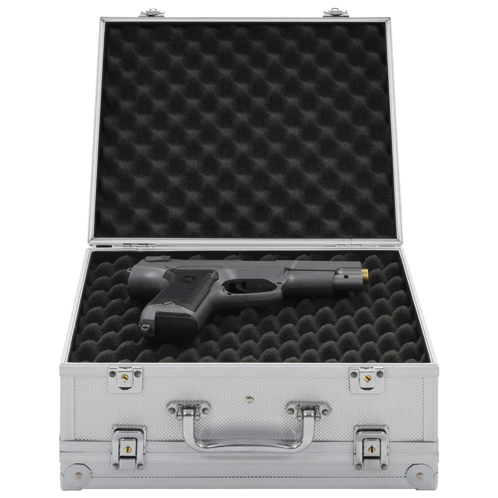 Vidaxx pistolkasse aluminium abs sølvfarvet