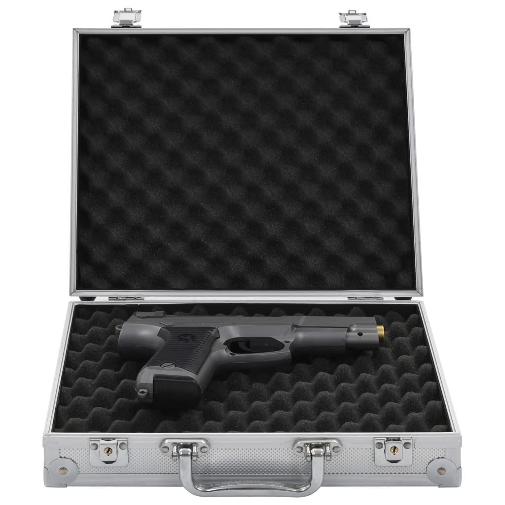 Vidaxx pistolkasse aluminium abs sølvfarvet