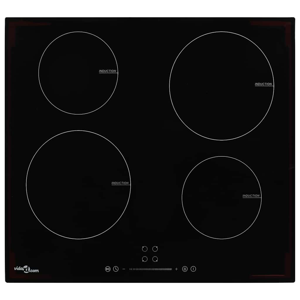 Vidaxl -induktion HOB med 4 madlavningszoner Touch Control 7000 W Glass