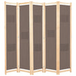 Vidaxl kamerscherm met 5 panelen 200x170x4 cm stof bruin