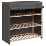 Vidaxl Shoe Cabinet med dækning 79x40x80 cm stof grå