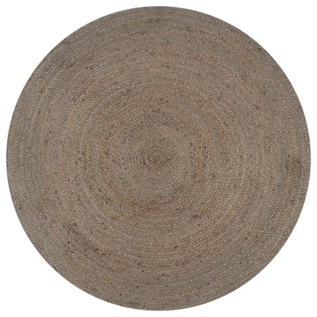 Vidaxl tæppe håndlavet omkring 150 cm jute grå