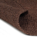 Vidaxl tæppe håndlavet omkring 90 cm jute brun