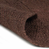 Vidaxl tæppe håndlavet omkring 150 cm jute brun