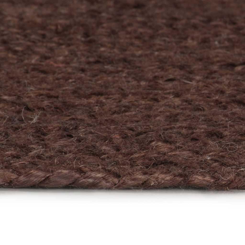 Vidaxl tæppe håndlavet omkring 150 cm jute brun