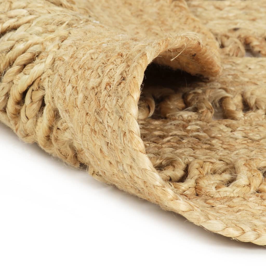 Vidaxl Rug Handmade 90 cm flettet jute