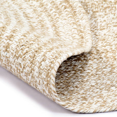 Vidaxl Rug Handmade 90 cm jute hvid og naturlig