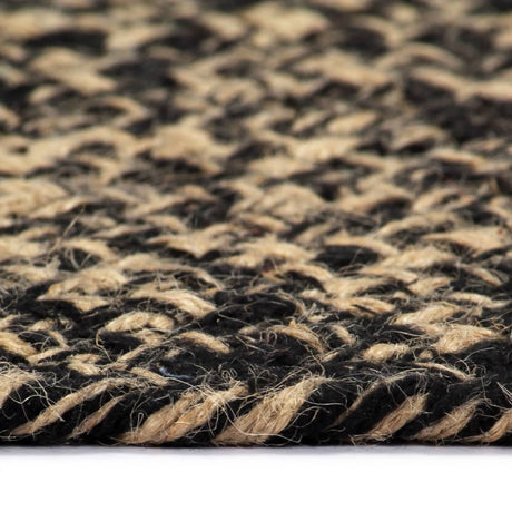 Vidaxl Rug Handmade 90 cm jute sort og naturlig