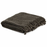 Vidaxx plaid 160x210 cm bomuld antracit og brun