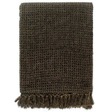 Vidaxx plaid 160x210 cm bomuld antracit og brun