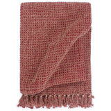 VidaXL plaid 160x210 cm bordeaux bomuld